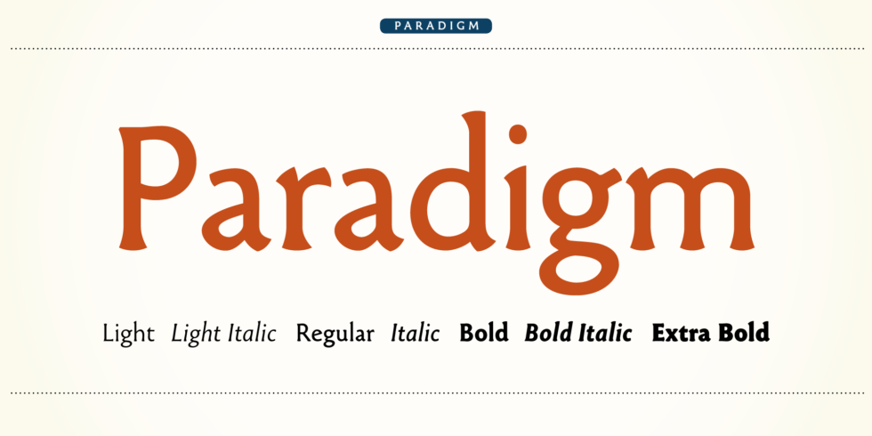 Paradigm | Shinntype - Modern and Classic Fonts